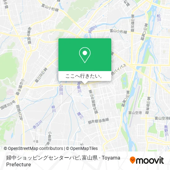 婦中ショッピングセンターパピ地図