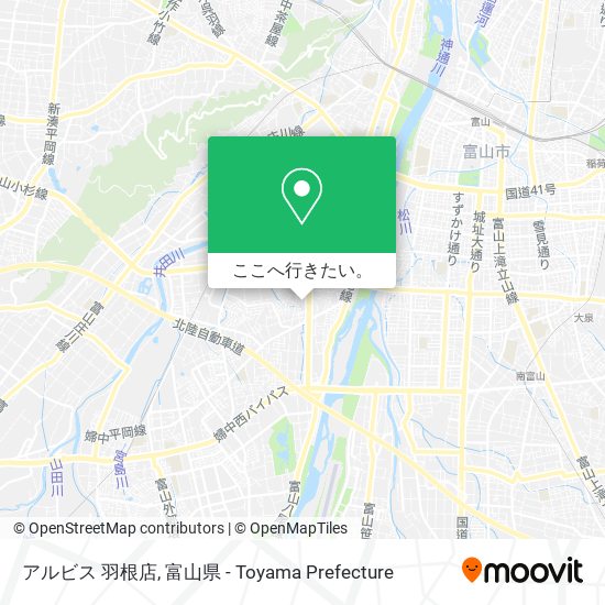 アルビス 羽根店地図