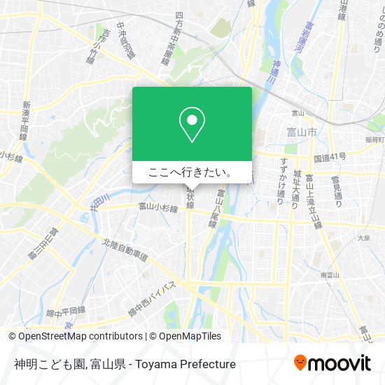 神明こども園地図