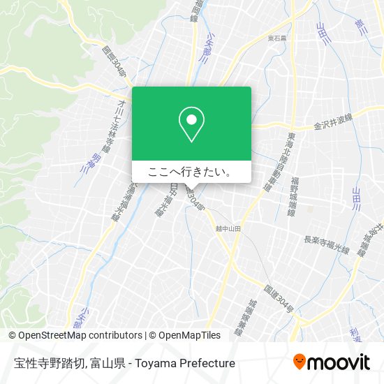宝性寺野踏切地図