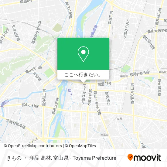 きもの ・ 洋品 高林地図