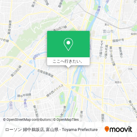 ローソン 婦中鵜坂店地図