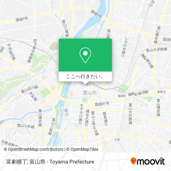 富劇横丁地図