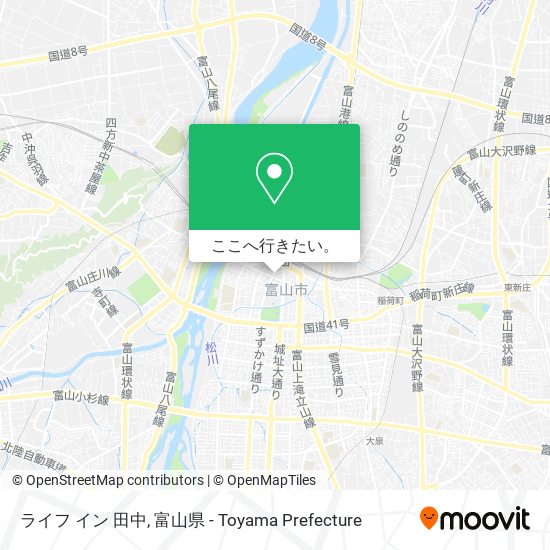 ライフ イン 田中地図