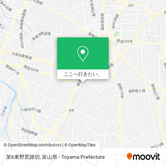 第6東野尻踏切地図