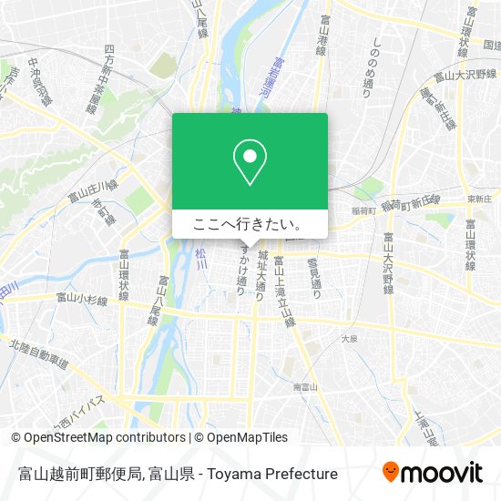 富山越前町郵便局地図