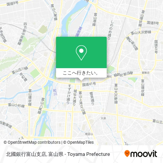 北國銀行富山支店地図