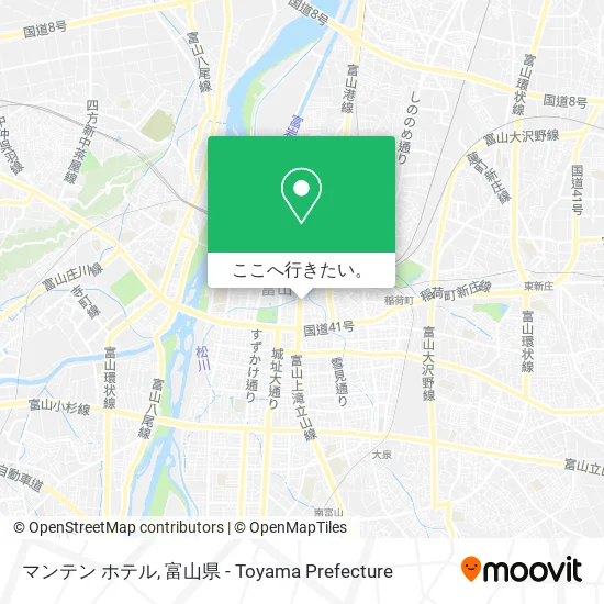 マンテン ホテル地図