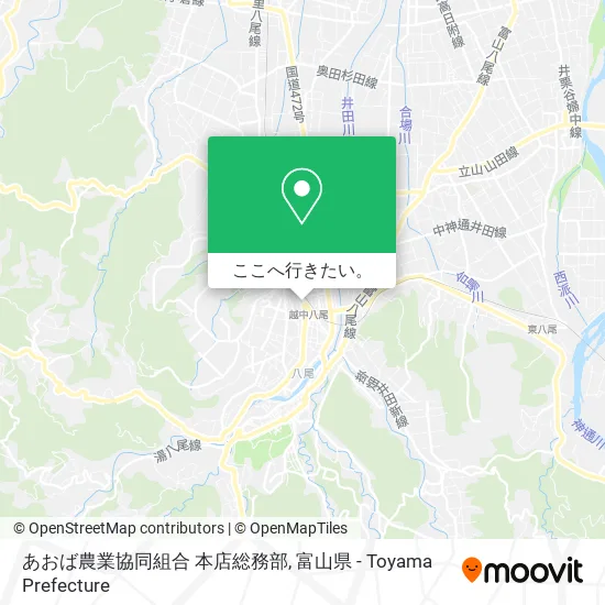 あおば農業協同組合 本店総務部地図