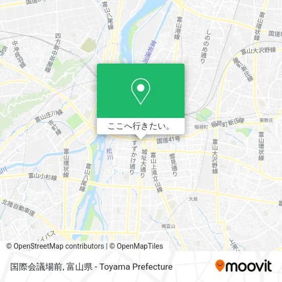 国際会議場前地図