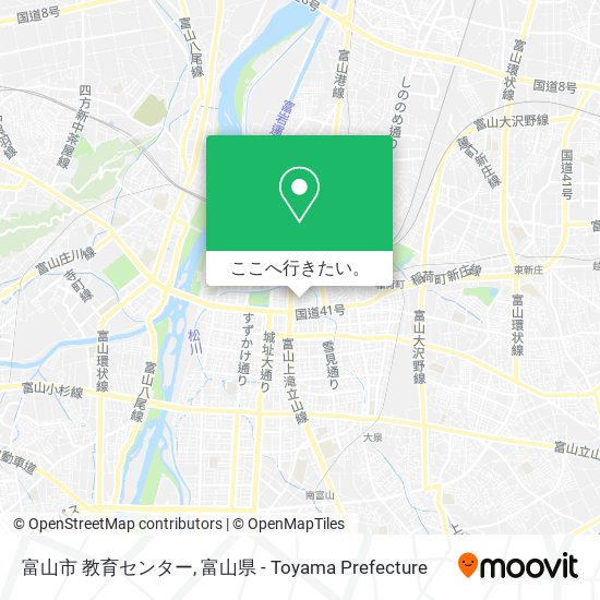 富山市 教育センター地図