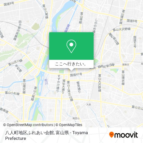 八人町地区ふれあい会館地図