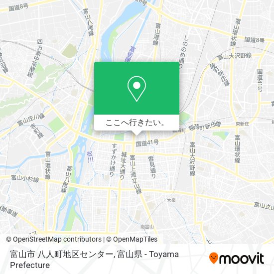 富山市 八人町地区センター地図