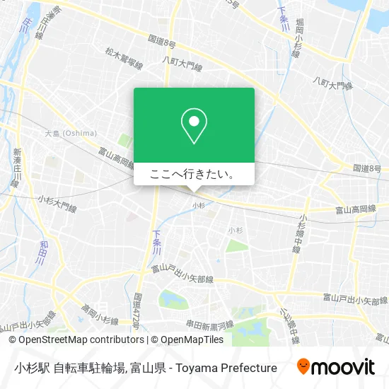 小杉駅 自転車駐輪場地図