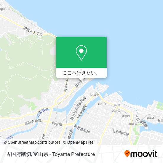 古国府踏切地図