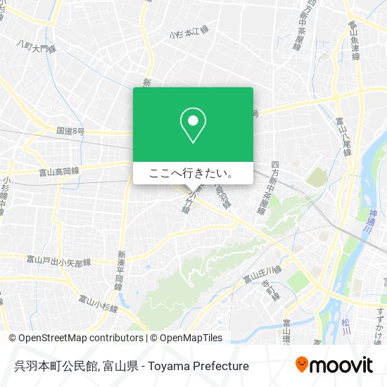 呉羽本町公民館地図