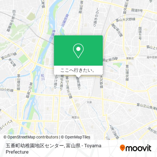 五番町幼稚園地区センター地図