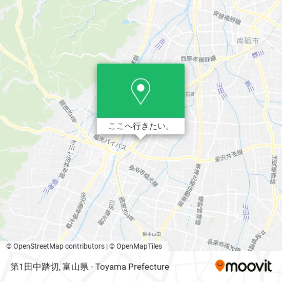 第1田中踏切地図