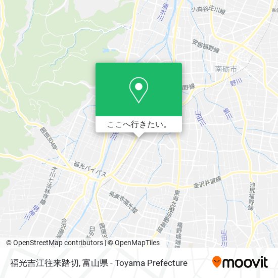 福光吉江往来踏切地図