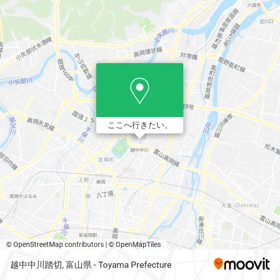 越中中川踏切地図
