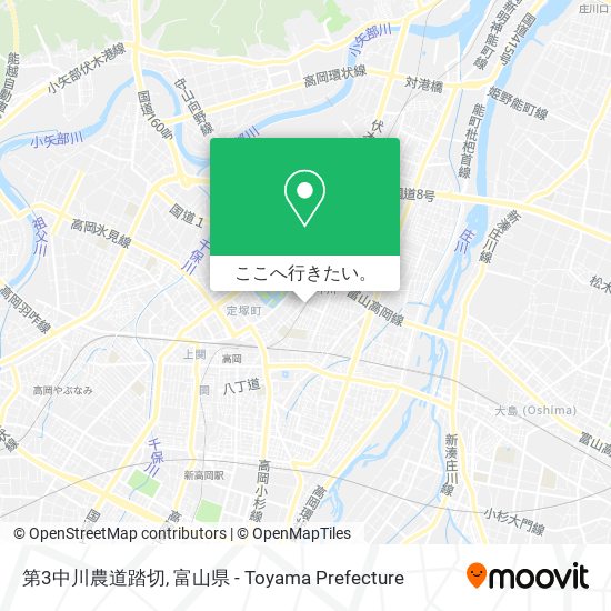 第3中川農道踏切地図