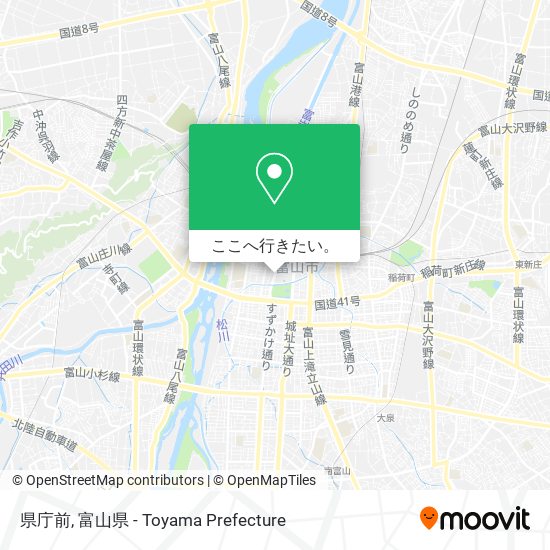 県庁前地図