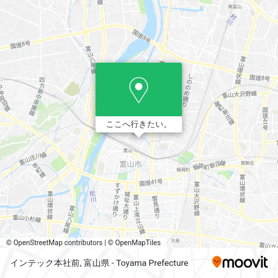 インテック本社前地図