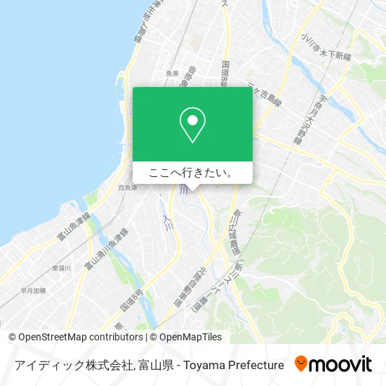 アイディック株式会社地図