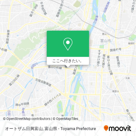 オートザム日興富山地図