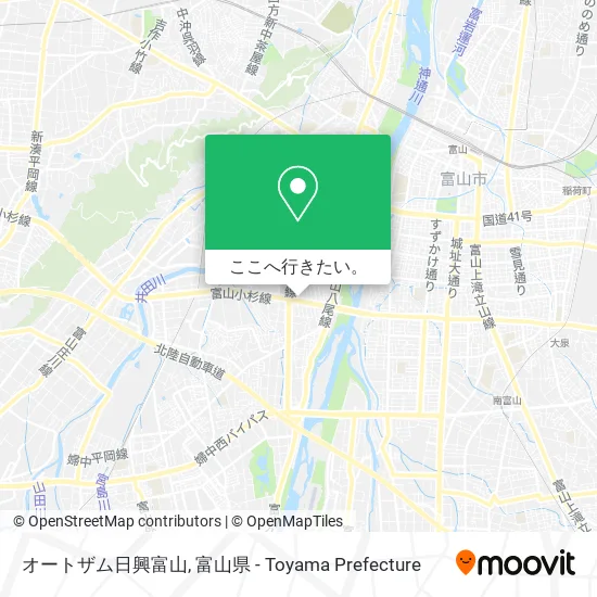 オートザム日興富山地図