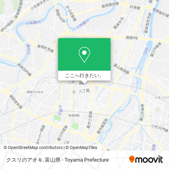 クスリのアオキ地図