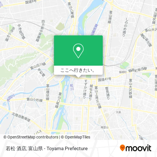 若松 酒店地図