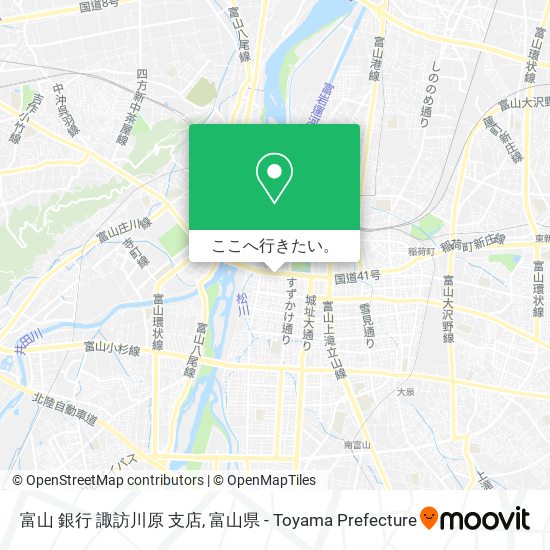 富山 銀行 諏訪川原 支店地図