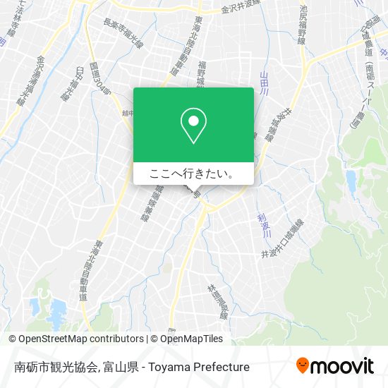 南砺市観光協会地図