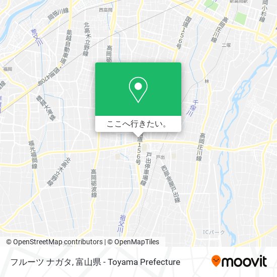 フルーツ ナガタ地図