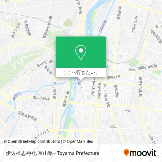 伊佐雄志神社地図