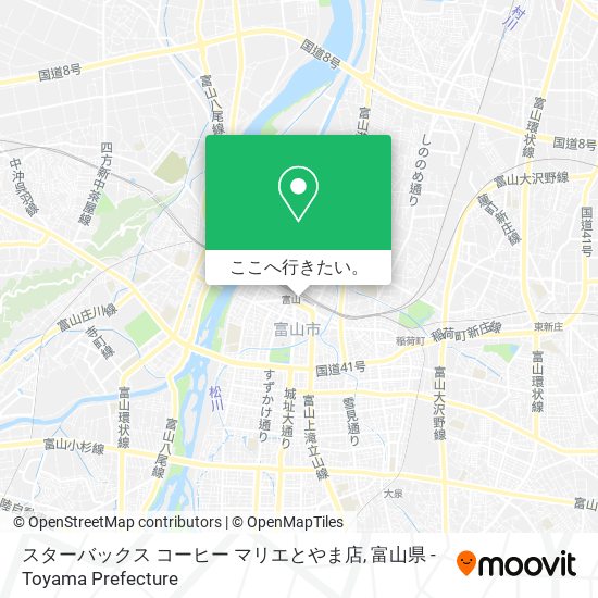 スターバックス コーヒー マリエとやま店地図