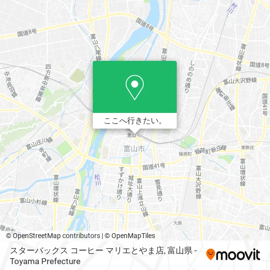 スターバックス コーヒー マリエとやま店地図