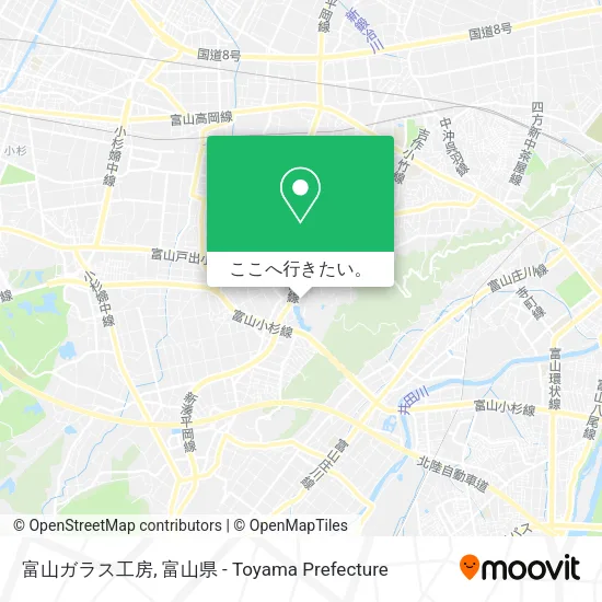 富山ガラス工房地図