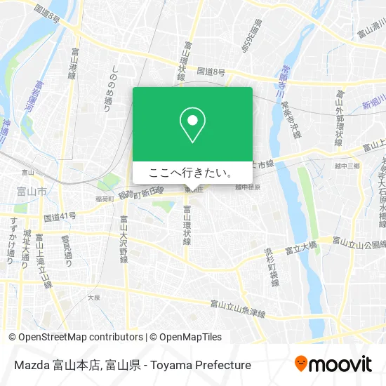 Mazda 富山本店地図