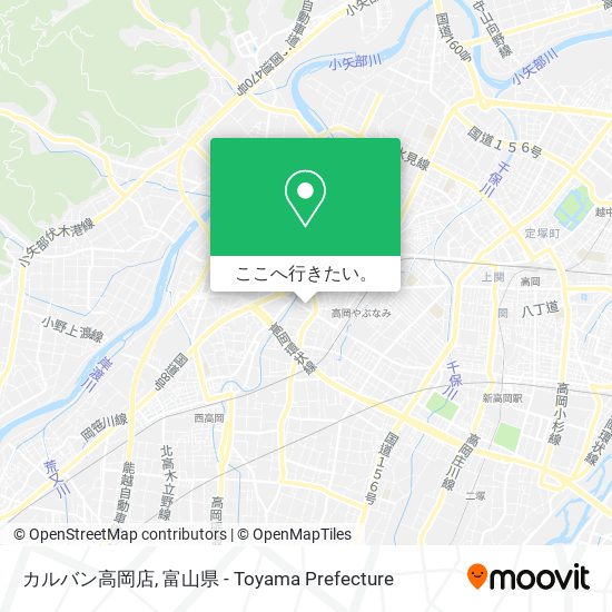 カルバン高岡店地図