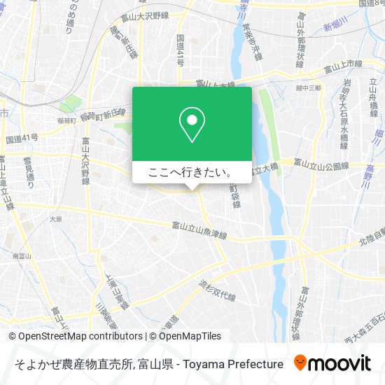 そよかぜ農産物直売所地図
