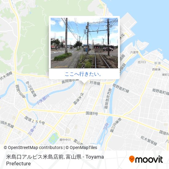 米島口アルビス米島店前地図