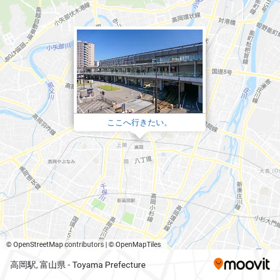 高岡駅地図