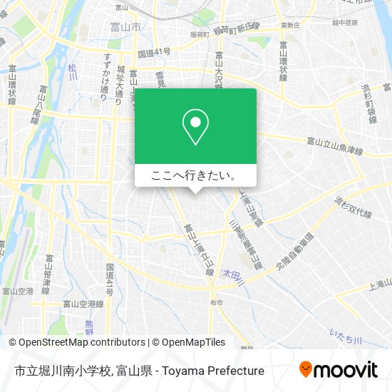 市立堀川南小学校地図