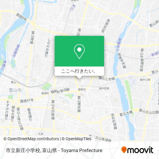 市立新庄小学校地図