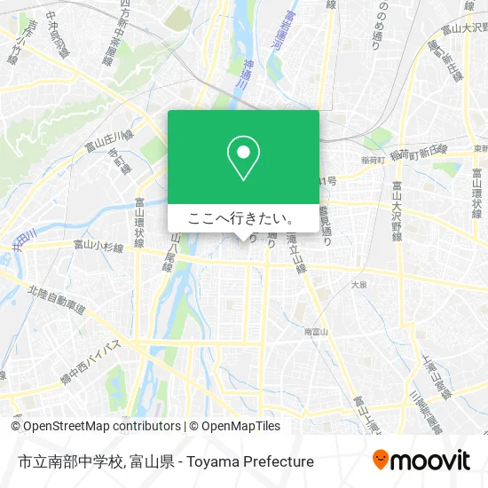 市立南部中学校地図