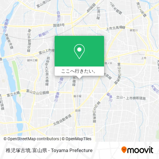 稚児塚古墳地図