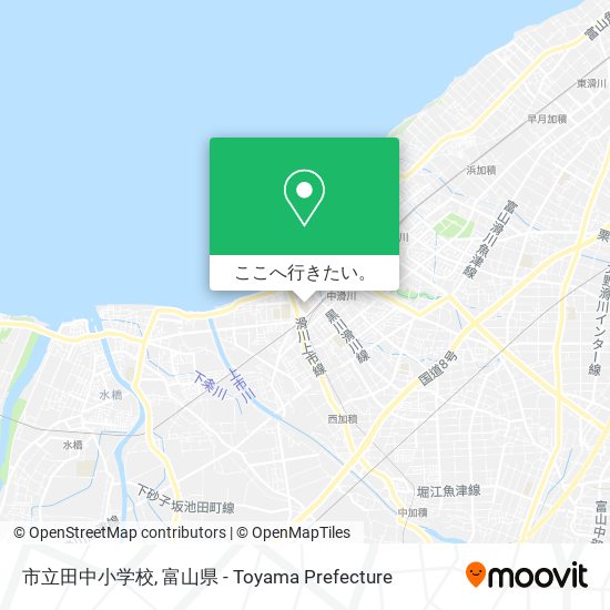 市立田中小学校地図