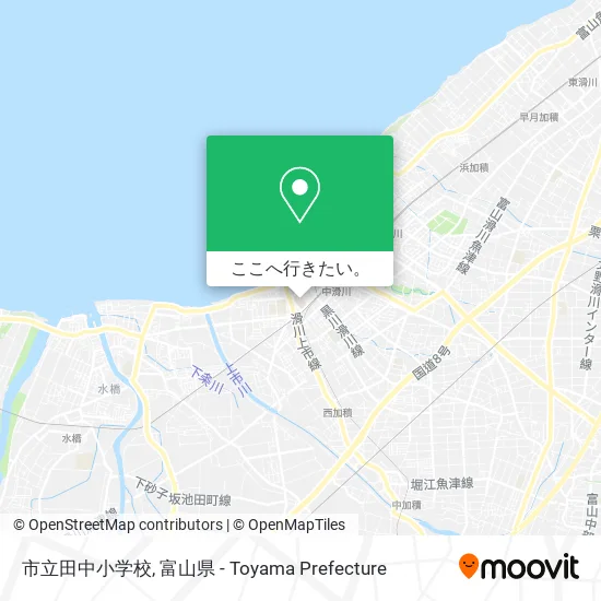 市立田中小学校地図